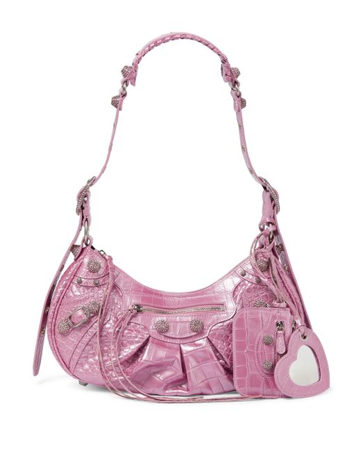 Balenciaga Pink Schultertasche Le Cagole Small