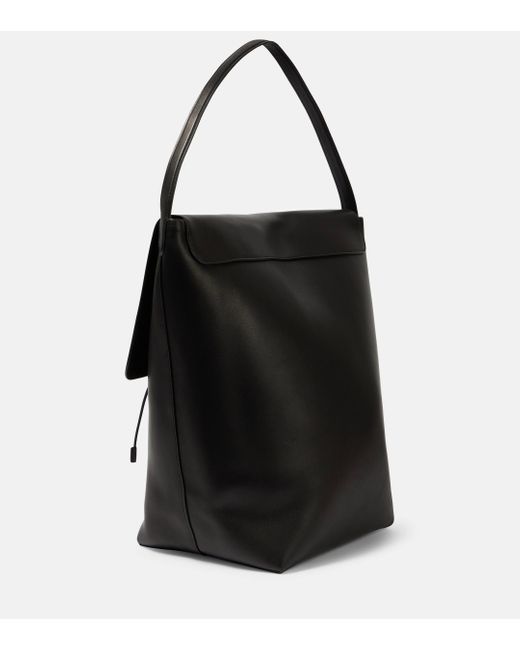 The Row Black N/s Park Leather Tote Bag