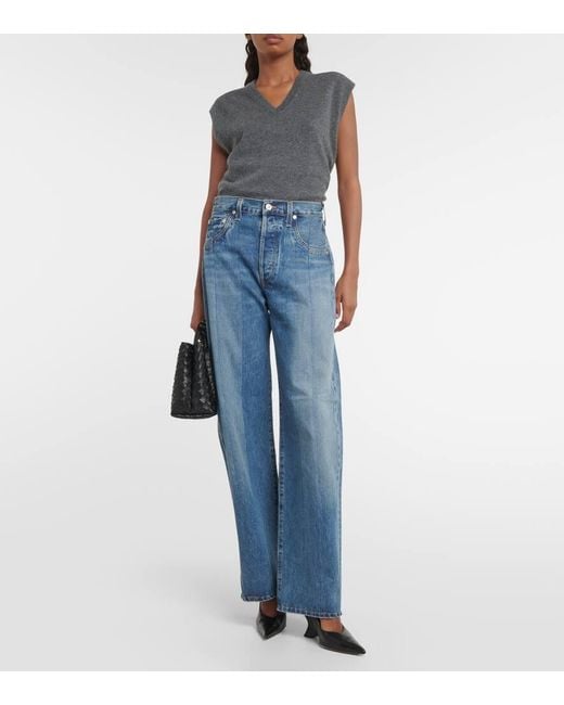 Jeans Ayla A Gamba Larga di Citizens of Humanity in Blue