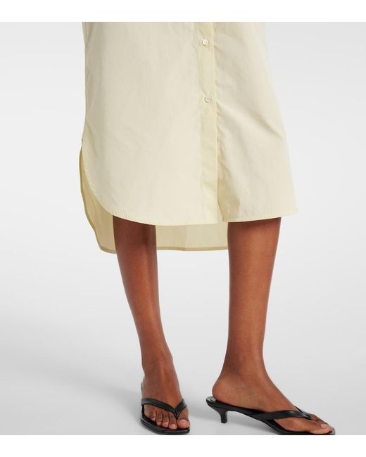 Totême Natural Cotton Poplin Shirt Dress