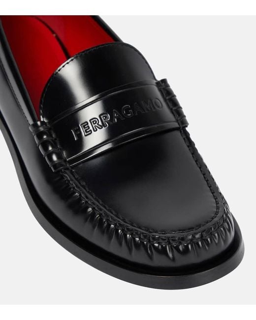 Ferragamo Classic Black Leder Loafer