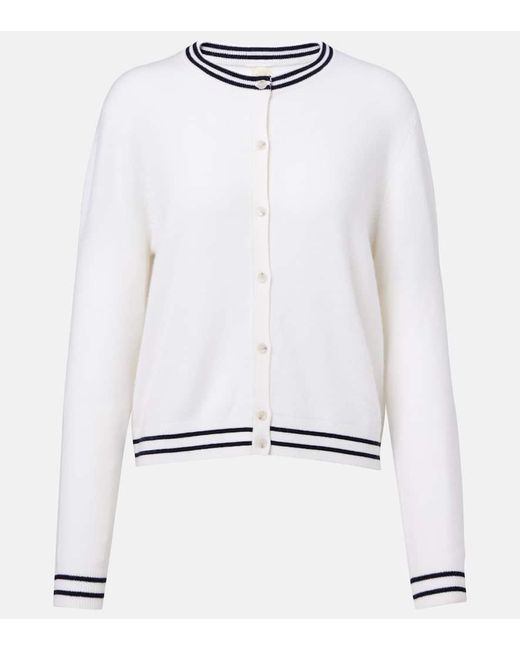 Cardigan De Cachemir Jardin Des Orangers de color White