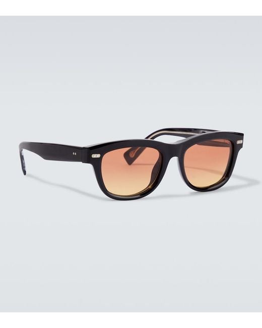 Brunello Cucinelli Brown Stanley J. Rectangular Sunglasses for men