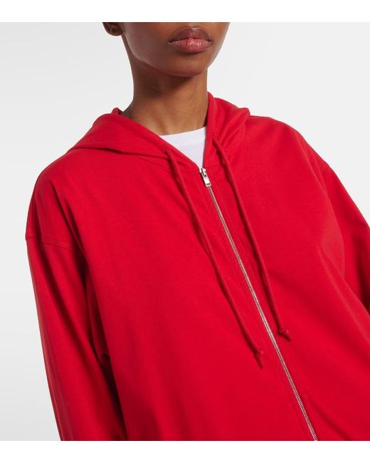 Sudadera Rosy De Algodon Con Cremallera The Row de color Red