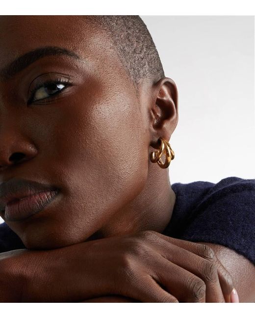 Jennifer Fisher Metallic Ohrringe Triple Micro, 10Kt Vergoldet