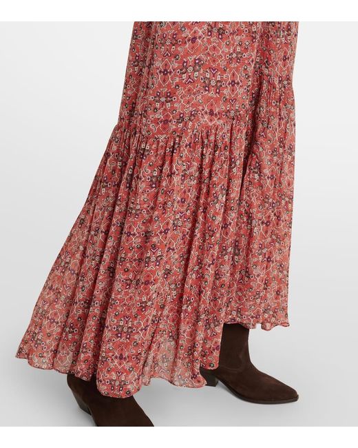 Abito Lungo Brianaga di Isabel Marant in Red