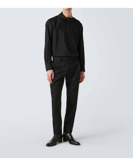Tom Ford Black Silk Turtleneck Sweater for men