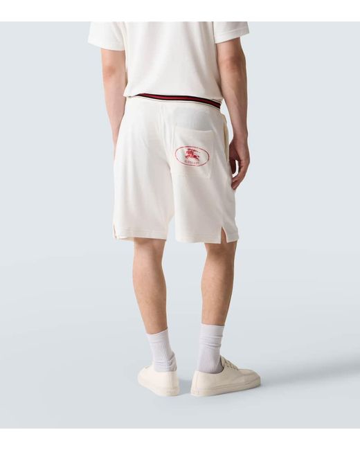 Burberry Shorts Ekd Aus Frottee in White für Herren