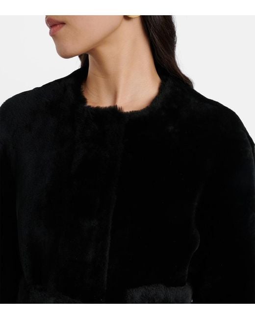 Totême Black Shearling Jacket