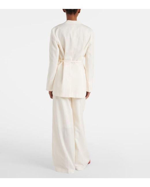 Joseph White Victor Silk And Cotton Blazer