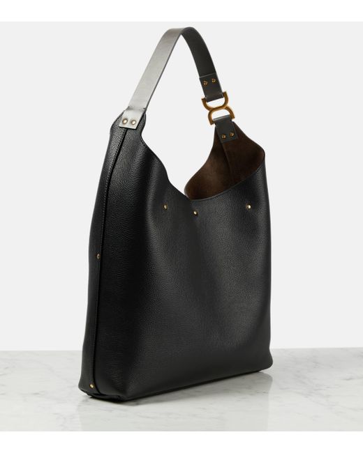 Chloé Black Marcie Medium Leather Tote Bag