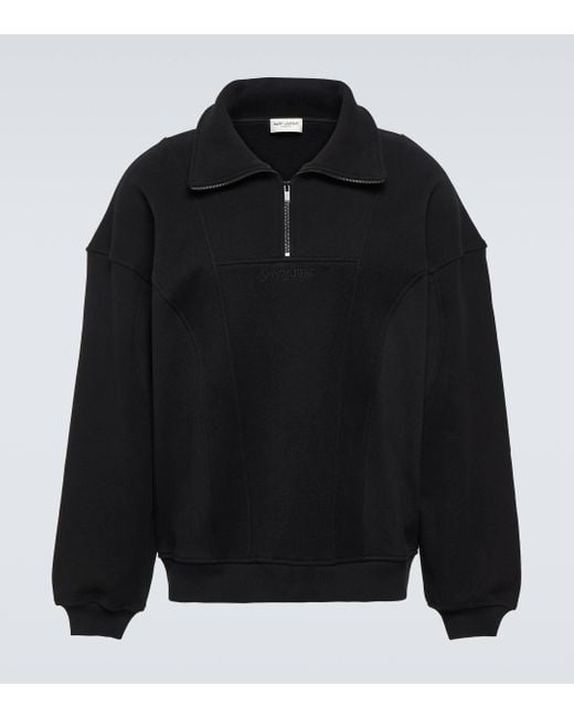 Sweat-shirt en coton Saint Laurent pour homme en coloris Black
