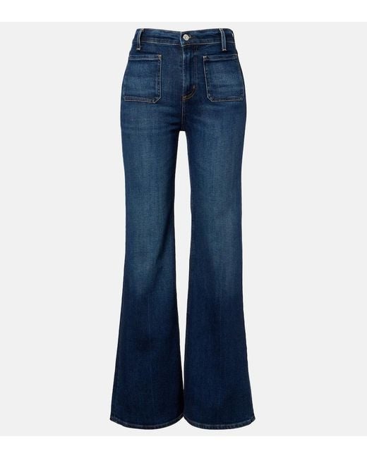 Citizens of Humanity Blue Kimberly Mid-Rise Flared Jeans