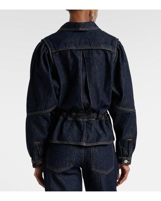 Isabel Marant Blue Jacke Dolie Aus Denim