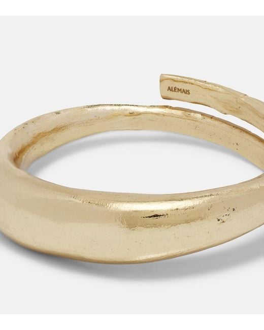 ALÉMAIS White Le Jardin Flat Bangle