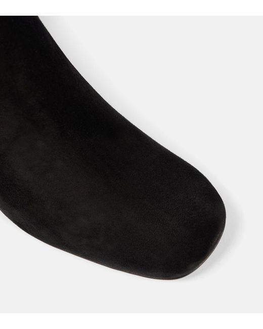 Christian Louboutin Black Minny Booty 70 Suede Ankle Boots