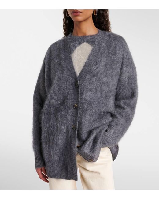Lisa Yang Gray Cardigan Elaria Aus Kaschmir
