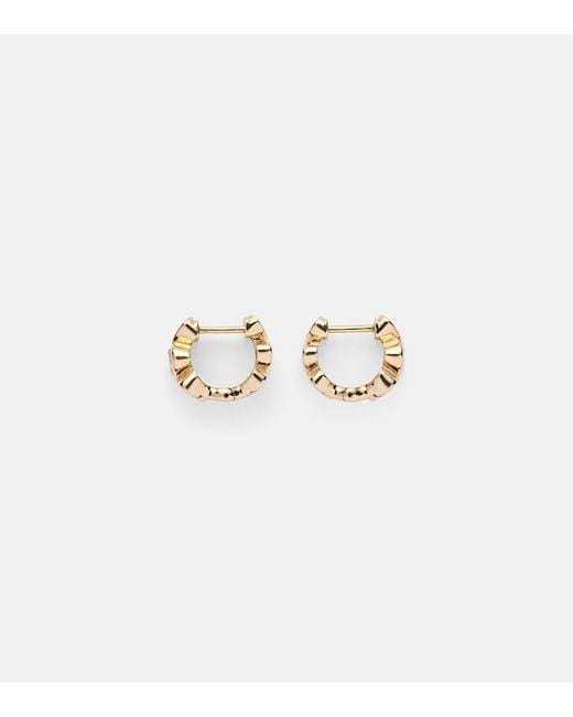 Sydney Evan Natural Heart Diamond 14Kt Hoop Earrings