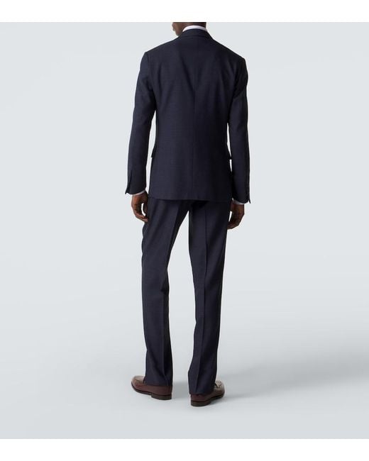 Thom Sweeney Blue Wool Suit for men