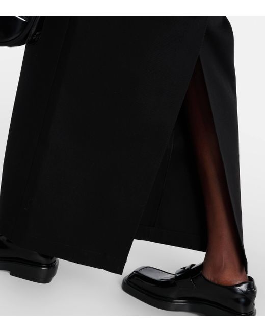 Jupe longue en coton Wardrobe NYC en coloris Black