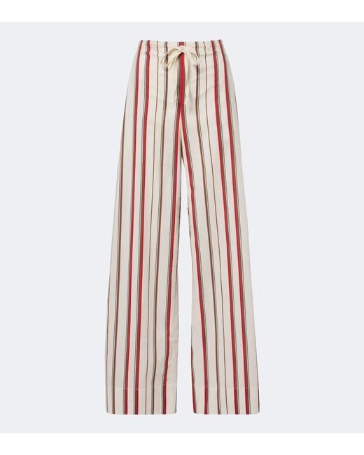Sir Multicolor Alva Striped Cotton Wide-Leg Pants