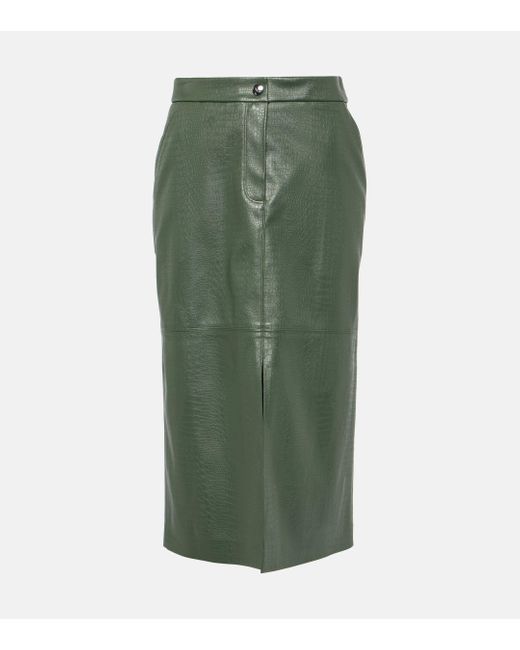 Max Mara Green Ethel Midi Skirt