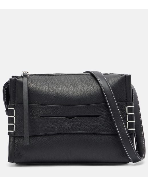 J.W. Anderson Black Loafer Small Leather Crossbody Bag