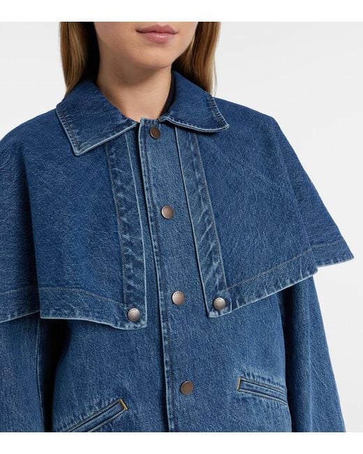 FRAME Blue Cape Denim Jacket