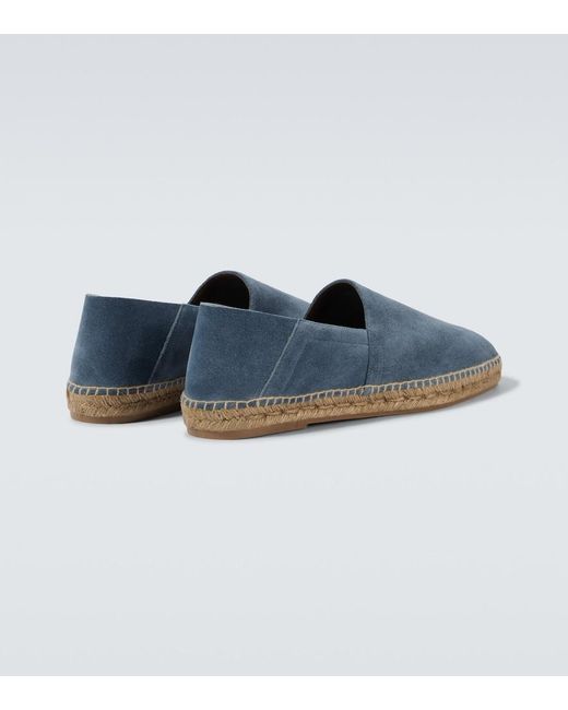 Tom Ford Blue Barnes Suede Espadrilles for men