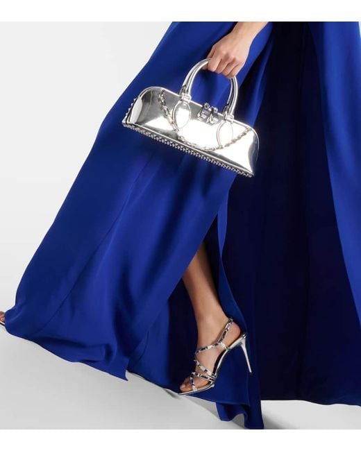 Valentino Blue Robe Aus Seide