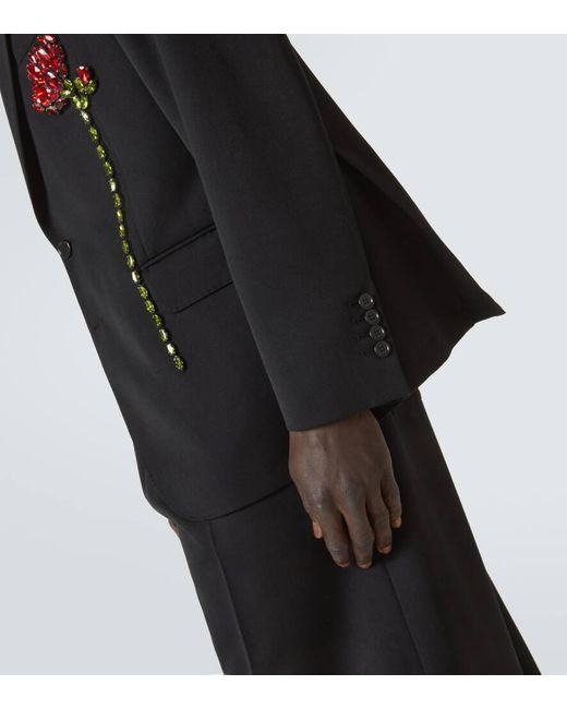 Simone Rocha Verzierter Blazer in Black für Herren