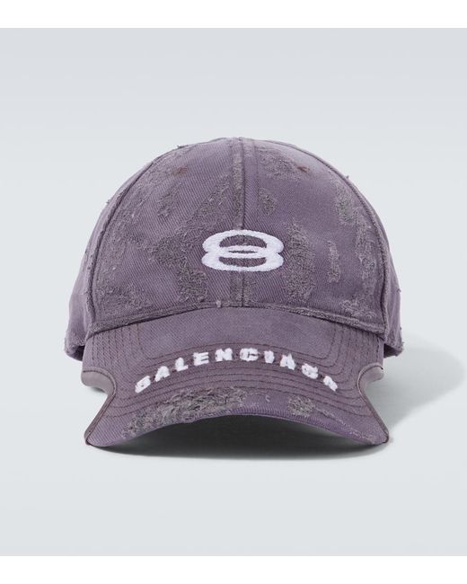 Cappello da baseball Unity Sports Icon in cotone di Balenciaga in Purple da Uomo