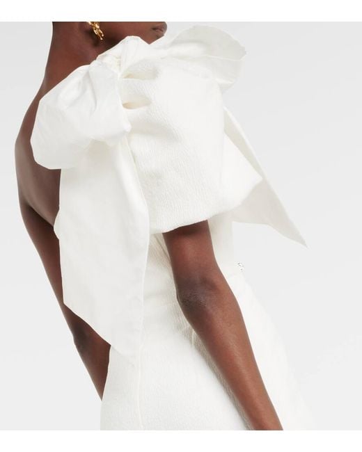 Rebecca Vallance Bridal Bon Ami Bow-Detail Midi Dress in