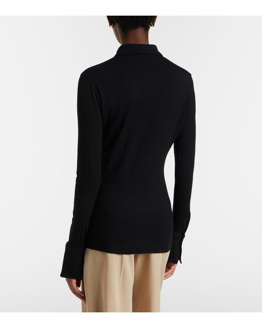 Totême Black Jersey Shirt