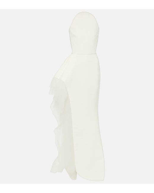 Robe longue de mariee Epitome en crepe Maticevski en coloris White