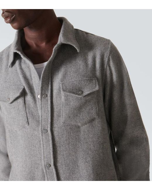 God's True Cashmere Hemd aus Kaschmir in Gray für Herren