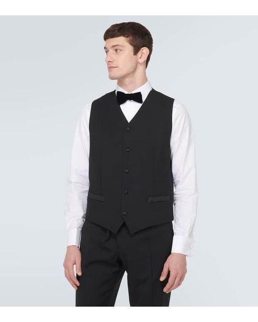 Dolce & Gabbana Black Wool-Blend Suit for men