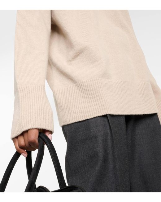 The Row Natural Sibem Wool And Cashmere Sweater