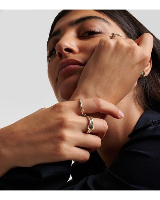 Spinelli Kilcollin Metallic Ring Raneth Aus Sterlingsilber Mit 18Kt Gelbgold