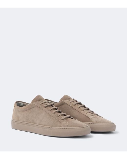 Common Projects Brown Achilles Suede Sneakers for men