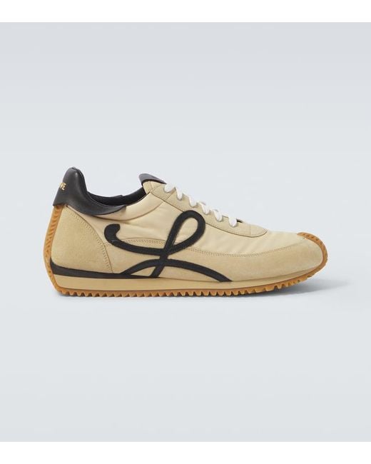 Loewe Natural Ballet Runner 2.0 Suede-Trimmed Sneakers for men