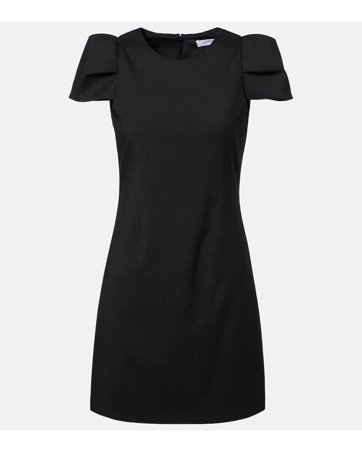 Alexander McQueen Black Wool Minidress