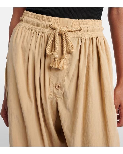 Isabel Marant Natural Falcona Wide-Leg Pants