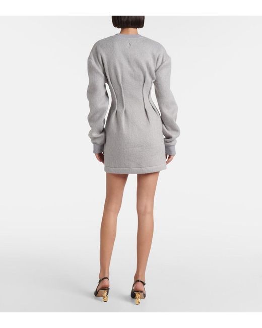 J.W. Anderson Gray Jersey Sweatshirt Dress