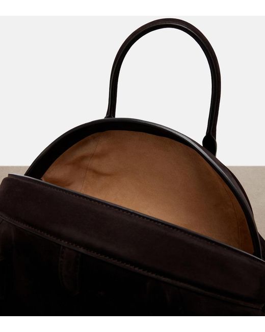 Alaïa Black Purse Small Suede Top-Handle Bag