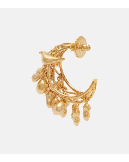 Givenchy Metallic Lucky Charms Hoop Earrings