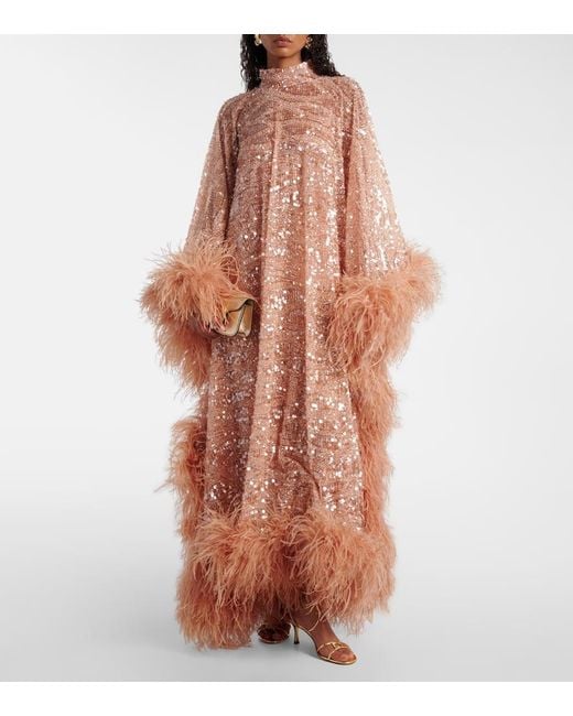 Cafetan Casta Diva Sublime En Tulle A Sequins ‎Taller Marmo en coloris Pink