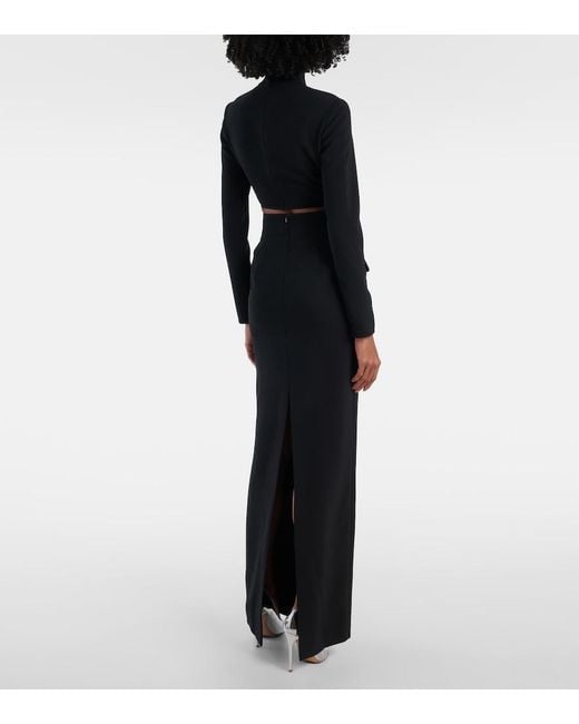 Costarellos Black Cropped Top