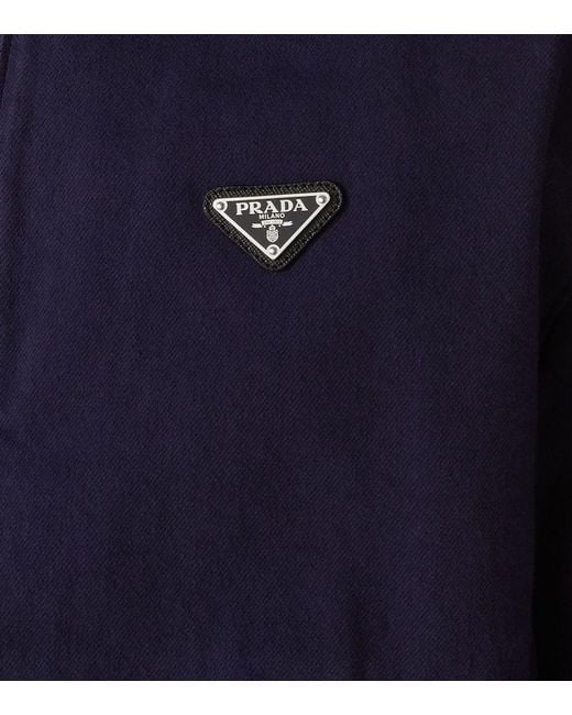 Prada Blouson Aus Denim in Blue für Herren