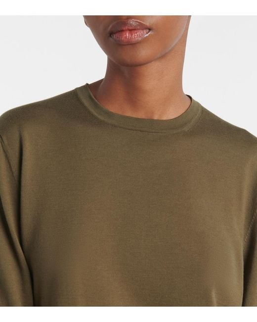 Loro Piana Green Cotton Sweater